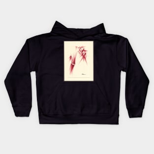 "Delicate" - Original Huntington Gardens Plein Air Drawing Kids Hoodie